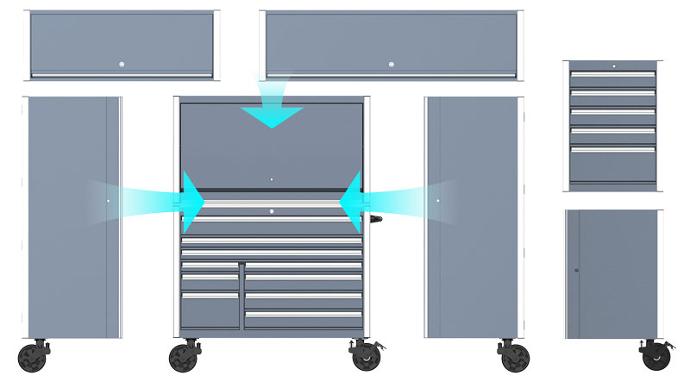 Custom Modular Workspace Tool Storage Solution from Machan Group